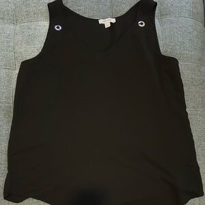 Nine West Black Sleeveless Blouse